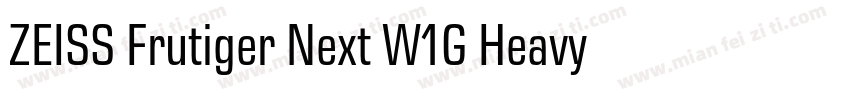 ZEISS Frutiger Next W1G Heavy Itali字体转换